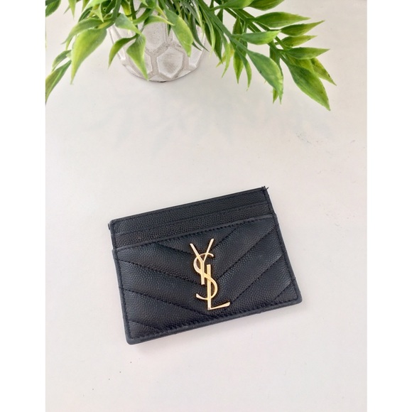 Saint Laurent Handbags - Saint Laurent Black Card Holder